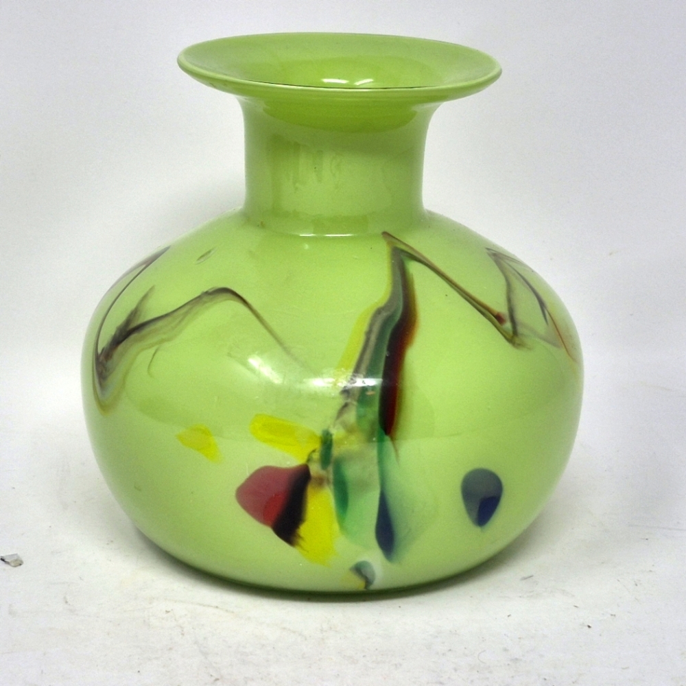 Vintage Dalion Glass Company Art Glass Vase